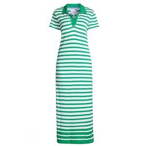 Addison Bay 100% Cotton Poplin Cabana Maxi Sundress Size L